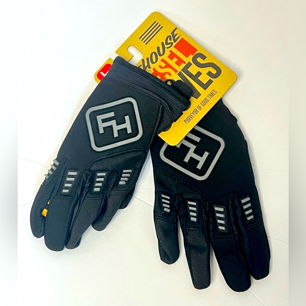 Fasthouse Diesel Gloves Black/Yellow - Fasthouse Motocross Enduro Gloves